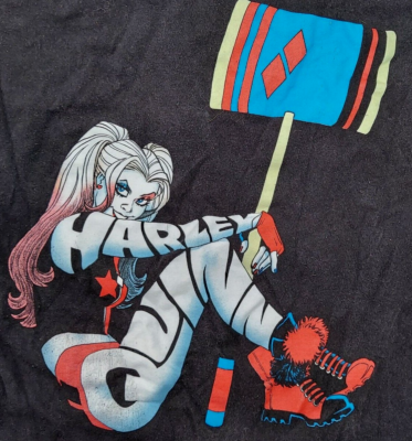 T-Shirt Harley Quinn DC Comics Harley with Hammer W Small Black
