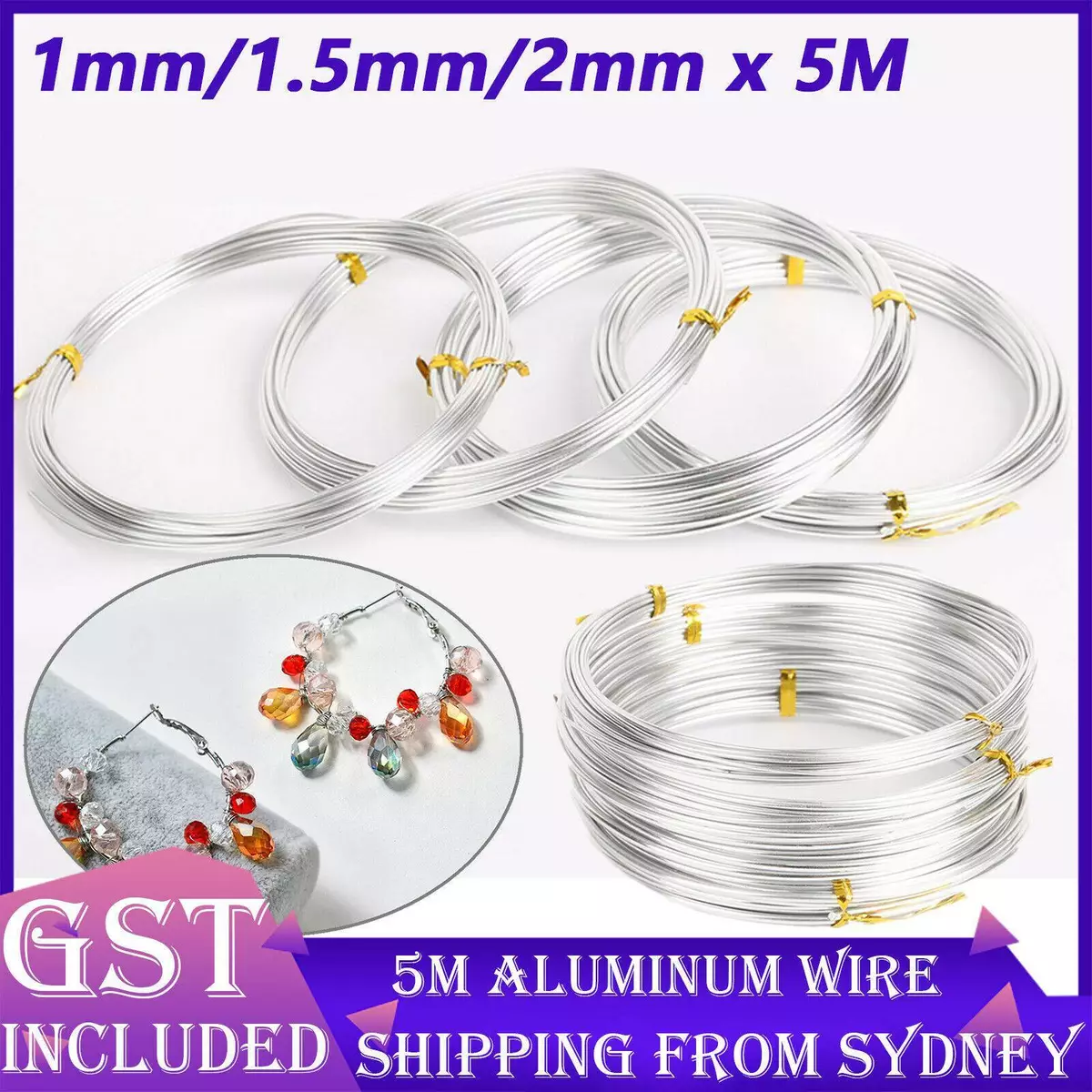 Best Grade Solid Uncoated Aluminium Wire Craft Jewellery Bonsai