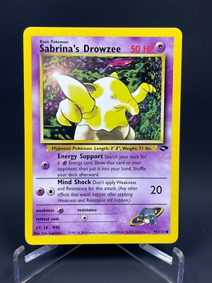 Pokémon Gym Challenge Sabrina's Drowzee 95/132 Regular LP | eBay