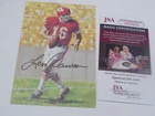 Len Dawson signed Goal Line Art Card, JSA in Black
