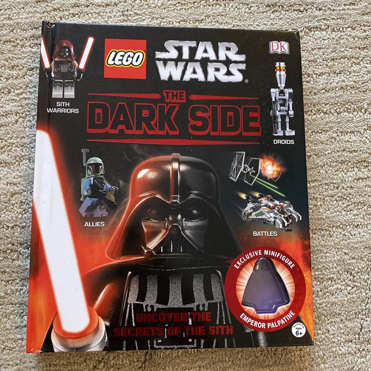 LEGO Star Wars The Dark Side DK Book 2014 NO Mini figure USED