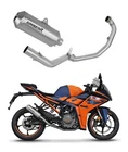 RC 390 2022 - 2024 Full Exhaust system Collector Silencer OV G2 DOMINATOR