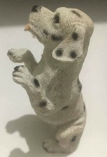 Vintage Porcelain Lefton Dalmatian Puppy Dog figurine 4"Hand Painted Statue Deco