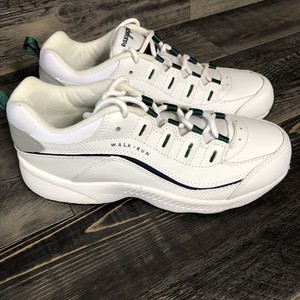 easy spirit white leather sneakers
