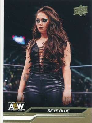 #18 SKYE BLUE 2024 Upper Deck AEW Wrestling GOLD