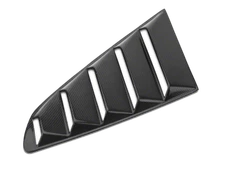 Fits 15-20 Ford Mustang OE Style Side Matte Black Window Louvers - Carbon Look