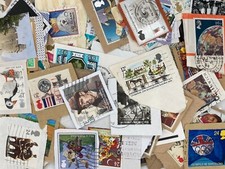 TIMBRE GRANDE BRETAGNE LOT 70g SON papier GB uniquement collection commémorat...