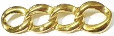 broche bijou style vintage couleur or barrette maillons déco * 3870