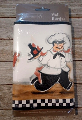 Wine Chef 5 Yard Pre-Pasted Wall Border Roll