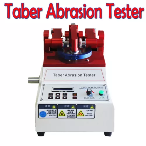 taber Abraser Test Abrasione Macchina Vetro Vernice Pellicola Tester Resistenza Abrasione - Foto 8 di 8