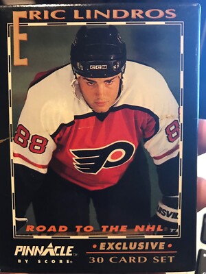 1992 Score Pinnacle Eric Lindros Road to the NHL Complete 30 Card Boxed Set 