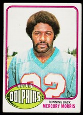 Mercury Morris, 1976 Topps, #315, Miami Dolphins,
