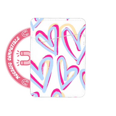 abbyrose Heart Doodles MagSafe Porte Carte Poche pour iPhone 12 13 14 15 16 Pro - Photo 1 sur 1