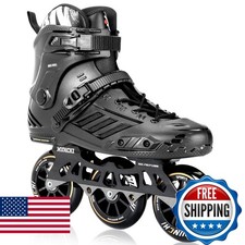 3 Wheel Inline Skates 3X110Mm Wheels Black Men 8/Women 9 41