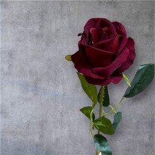 Realistic Single Velvet Rose – Artificial Flower for Gifts, Weddings & Home 55cm