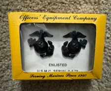 Officers Equipment Company Black Enlisted EGA Collar Emblems
