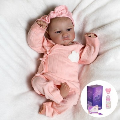 Lifelike Reborn Newborn Girl Doll Vinyl Silicone Handmade Baby