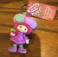 Backpack Bag Clip Charm STRAWBERRY SHORTCAKE Keychain Scented Raspberry Tart