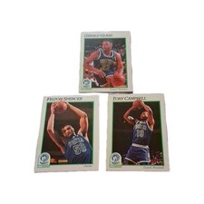 Hoops 1990 NBA Basketball Trading Card Lot Glass Spencer Campbell Timberwolves