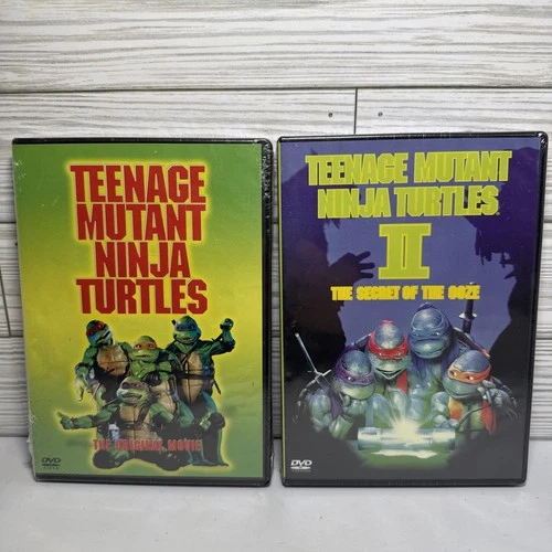 TEENAGE MUTANT NINJA TURTLES DVD’s THE ORIGINAL 1990 MOVIE & TMNT 2, 1991 MOVIE