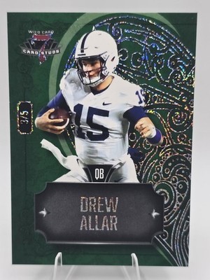 2023 Wild 7 Card Studs Quarterback Edition 3/5 Drew Allar #7CHR-23 Penn State