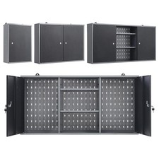 Wall Hanging Tool Storage Cupboard Garage Metal Wall Cabinet ChestShelf Tool Box