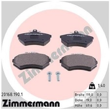 Satz Bremsbeläge Bremsklötze vorne für VW Corrado 53I Golf 2 19E 3 1H1 id6204
