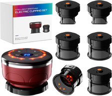 Smart Cupping Therapy Set - Cellulite Massager with 6 Massage Cups, Portable Ele