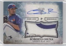 2015 Triple Threads Unity Jumbo Relics Sapphire 8/10 Roberto Osuna Auto 0qo1