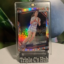 2025 Prizm Sonia Citron RC WNBA Logo SP #122 Rookie Card w/ Case - Centered!