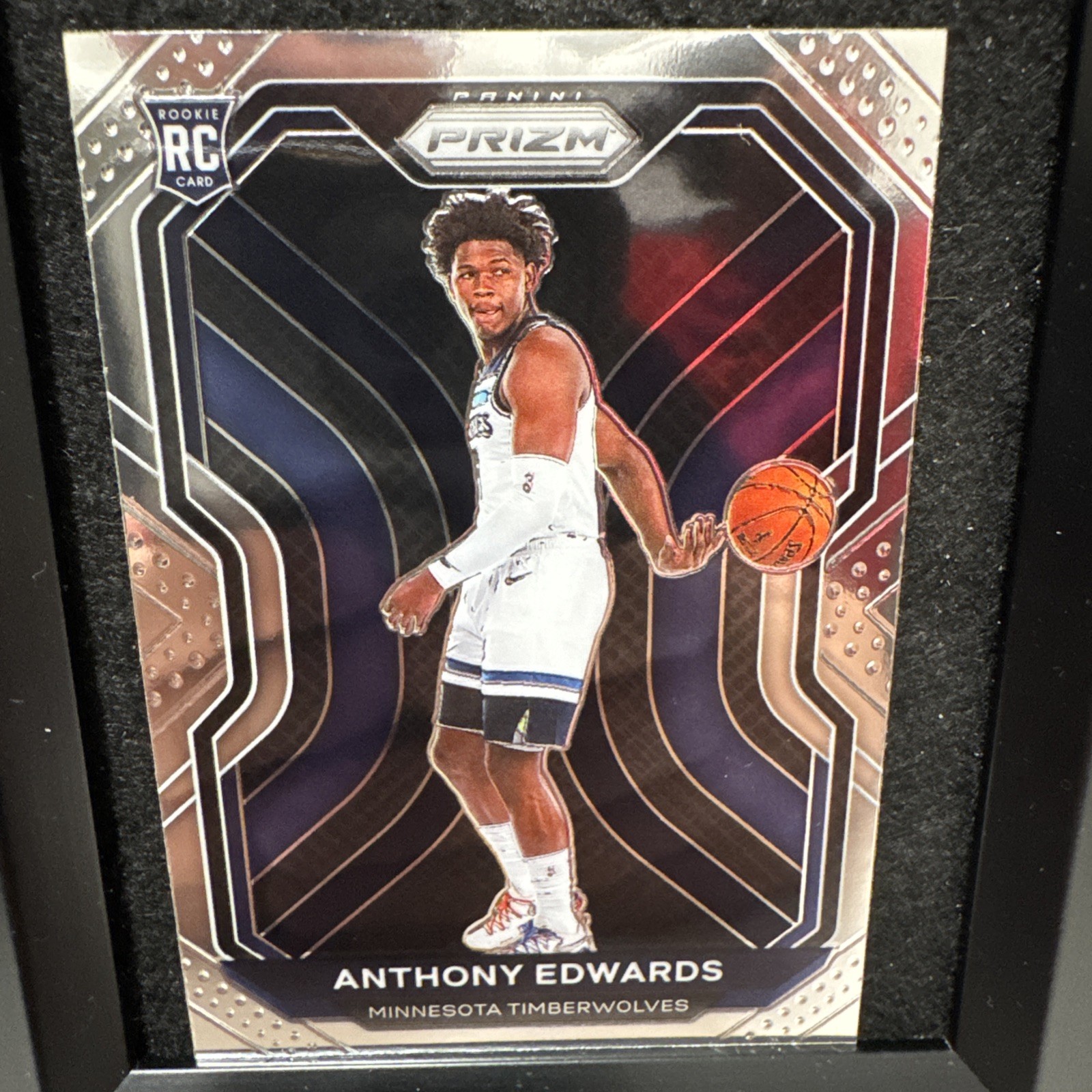 2020 Panini Prizm Anthony Edwards Rookie #258 BASE RC Minnesota Timberwolves 1