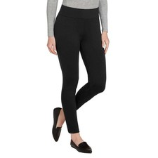 Matty M Women's Pull On Ponte Pants Black, Size XL E18/21 