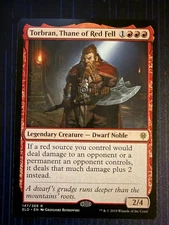 MTG Magic Torbran, Thane of Red Fell Throne of Eldraine Regular Rare NM