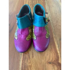 Socofy Women's Multi-Colored Floral Clogs Size 40 US 9.5-10