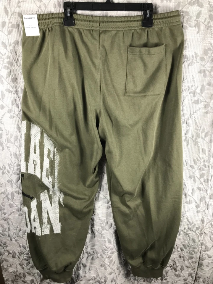 Pantalones deportivos Jordan Brooklyn para hombre talla 3XL medianos oliva universitarios de gran tamaño $75 Foto 2 de 4