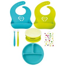 EVLA's Baby Feeding Set Silicone Suction Baby Toddler Training First Stage Dish