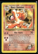 Blaine's Charmeleon 31/132 Uncommon Gym Challenge Pokemon Damaged on eBay