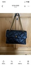 Image of Kurt Geiger XXL Kensington Leather Black Quilted Soft Bag NWT RRP £339 Free 🚚