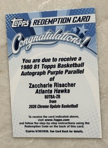 Topps Chrome Redemption | eBay