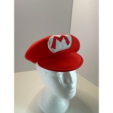 Nintendo Super Mario Bros Red Costume Hat Kids Cosplay Dress Up Newsboy Cap