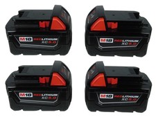 New Milwaukee 48-11-1850 M18 5.0 Ah REDLITHIUM XC Batteries 18V  4 Pack 