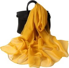 FAIRYGATE Ladies Scarves Long Soft Chiffon Neck Scarf for Women Shawl Wrap Scar