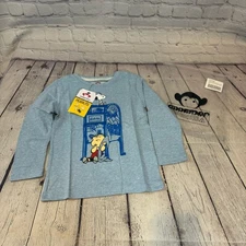 Appaman Peanuts Collaboration Linus Graphic Print Shirt Sz: 4 NWT