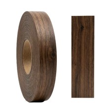 Dark Walnut Melamine Edging Tape 10m x22mm Iron-On Banding Veneer Tape Pre-Glued