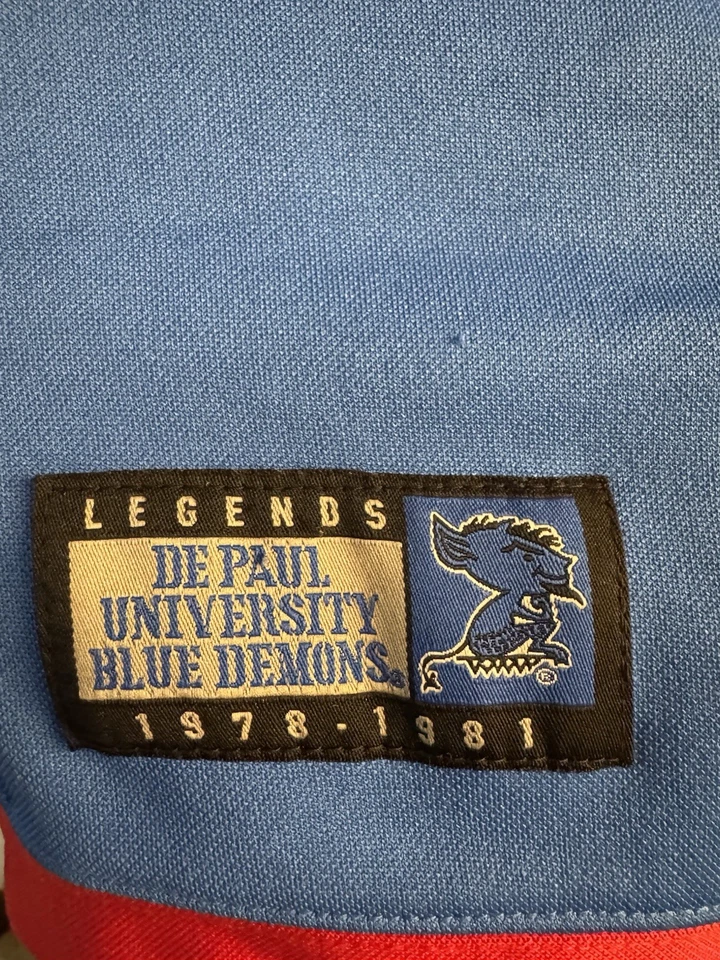 DePaul Blue Demons Mark Aguirre #24 NCAA Hardwood Legends Jersey 4XL Vintage - Image 2 of 4