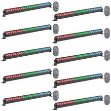 24LED Wall Wash Light DMX RGBW 4 in 1 Beam Strobe DJ Disco Bar Party KTV Remote