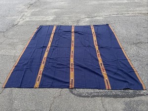 Vintage Traditional Handwoven Guatemalan Blanket 90x92 Full Queen Free Ship