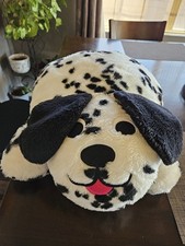 Vintage HTF Crown Crafts Pillow Buddies Jr Plush Dog Dalmatian Puppy 24  Long