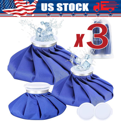 1/3PCS Ice Bags Packs Knee Neck Reusable Cold Relief Pain Headache Sport Injury