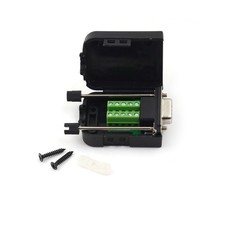 DB9 Female D-Sub 9 Pin Plug Breakout Terminals Solderless Nut Type Co gw